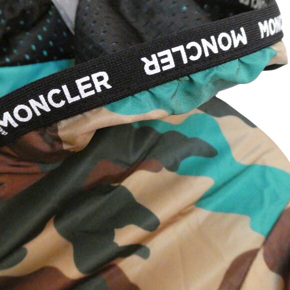 Moncler Kids' Nikandro Camouflage Print Jacket In Green Youth 14A - Picture 4 of 16